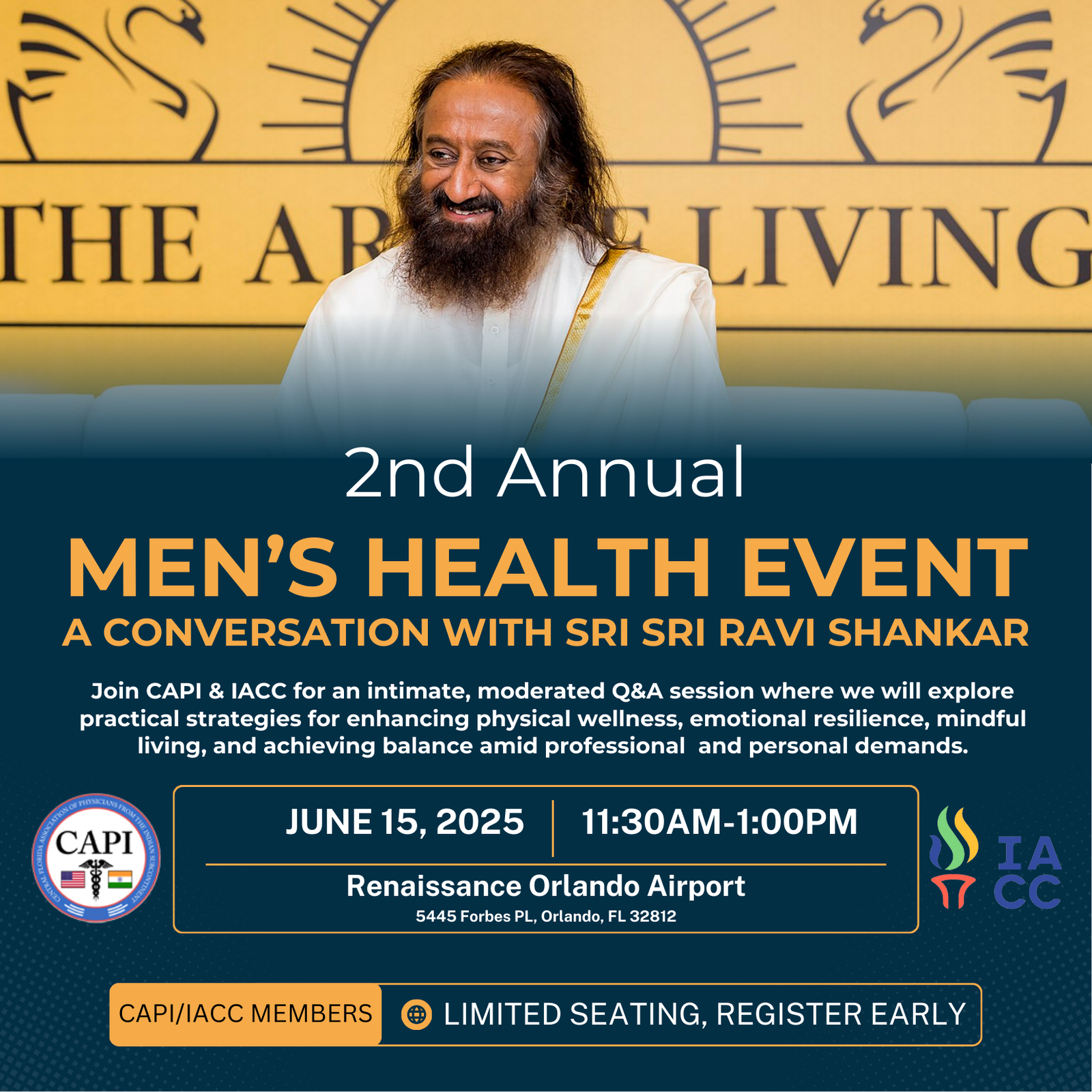 CAPI 2025 ANNUAL MEN'S EVENT– With Sri Sri Ravi Shankar