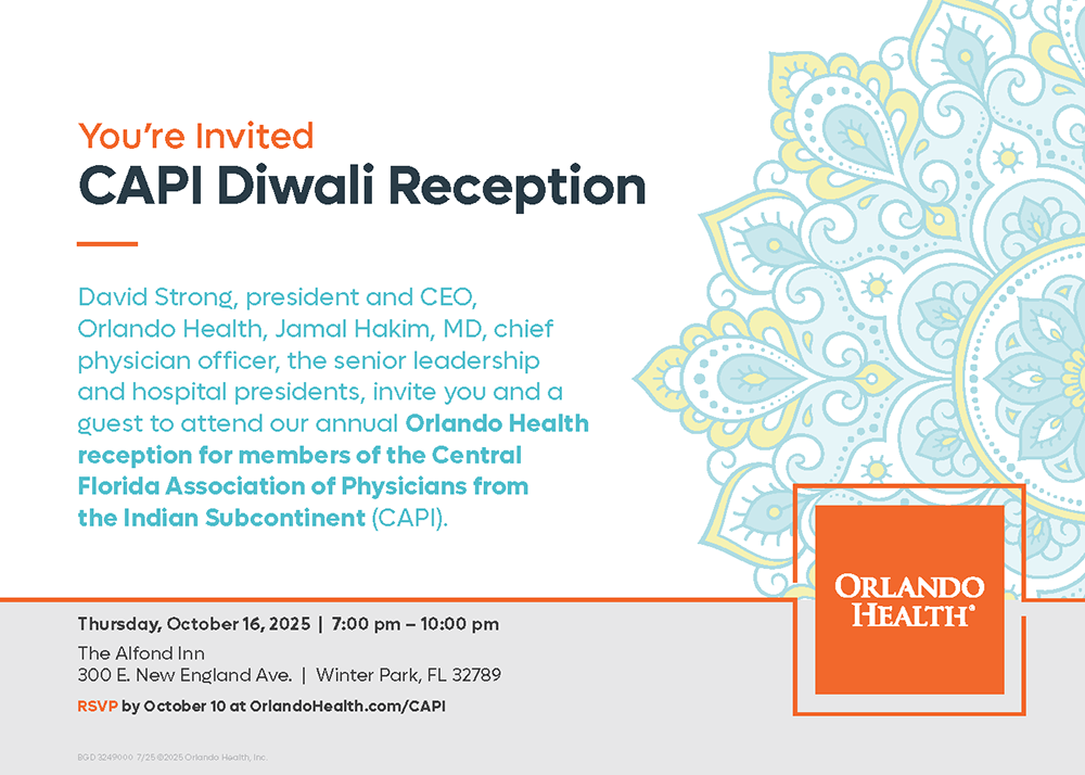 CAPI 2025 ORLANDO HEALTH DIWALI RECEPTION