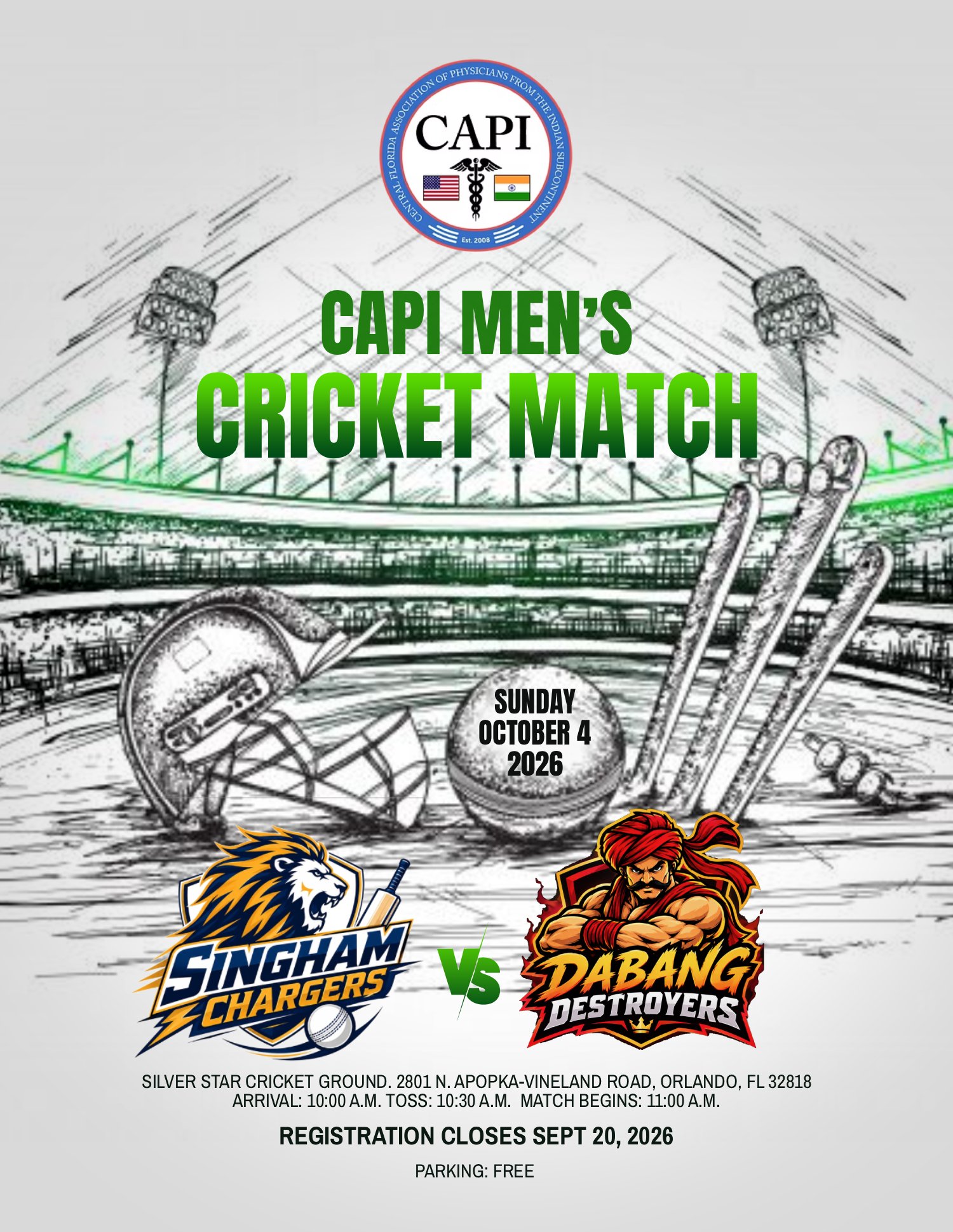 CAPI 2026 MEN'S CRICKET MATCH